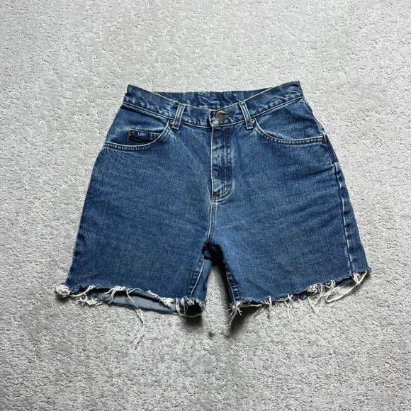 Lee Pants - Lee Blue Denim Cutoff Jean Shorts